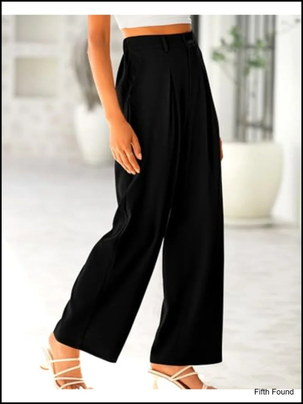 High Waist Palazzo Pants Wide Leg Trousers with Pockets Business Casual